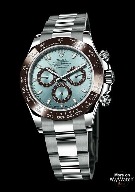 rolex daytona bleu marron|rolex chronograph specs.